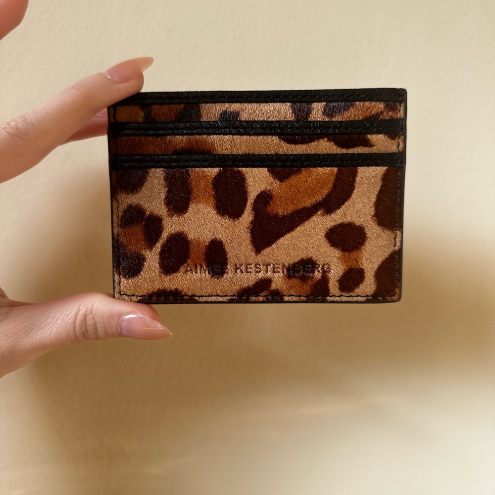 Aimee Kestenberg Leopard Print Card Holder